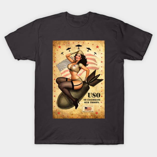 USO Bombshell T-Shirt by nszerdy